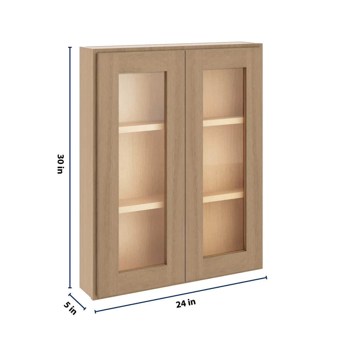 CNC Luxor 5-Piece Harvest 24" W X 30" H Double Door Medicine Cabinet