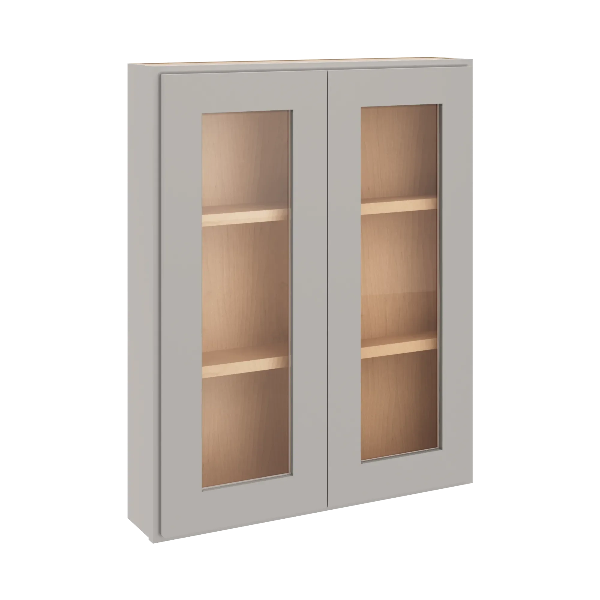 cnc luxor 5 piece misty grey 24 w x 30 h double door medicine cabinet