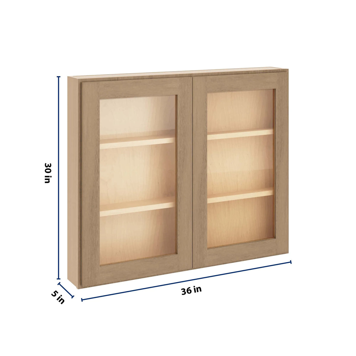 CNC Luxor 5-Piece Harvest 36" W X 30" H Double Door Medicine Cabinet