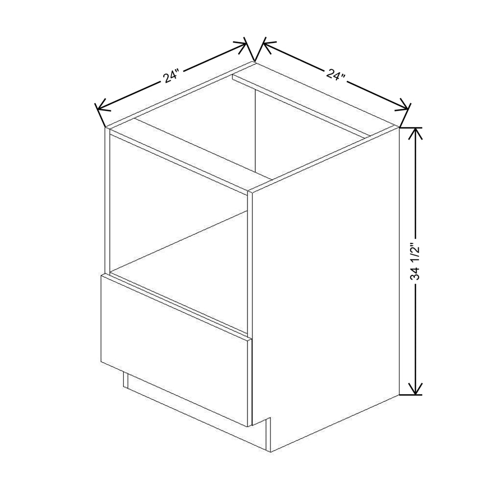CNC Concord Richmond White 24" W Microwave Base Cabinet