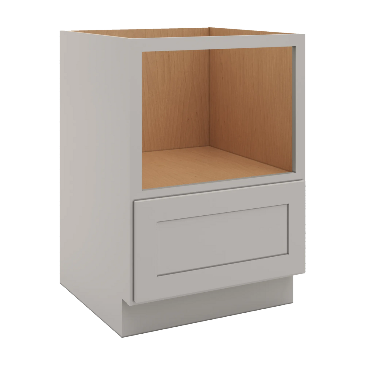 CNC Luxor 5-Piece Misty Grey 24" W Microwave Base Cabinet