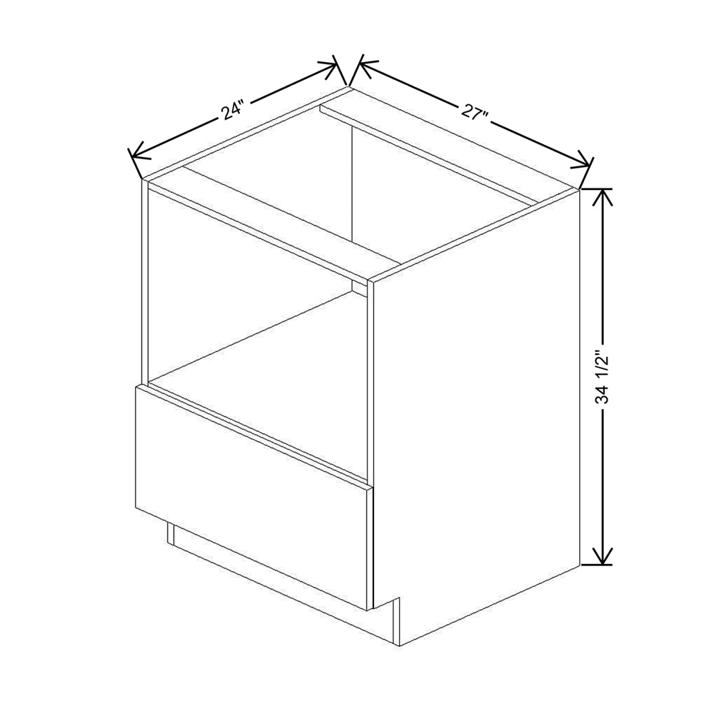 CNC Concord Elegant Stone 27" W Microwave Base Cabinet