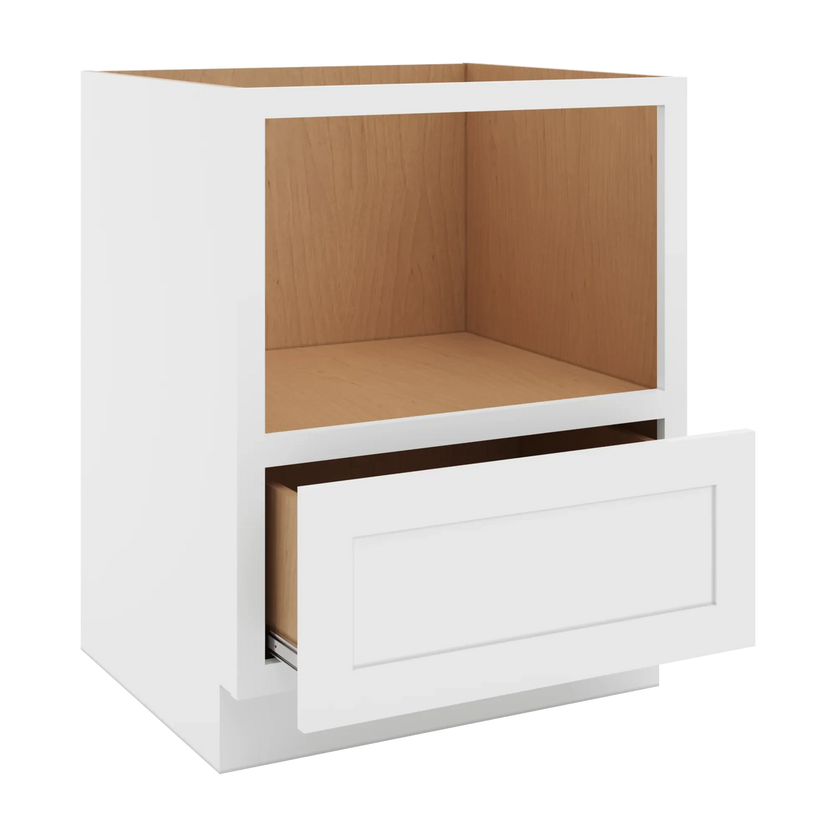 cnc luxor white 27 w microwave base cabinet