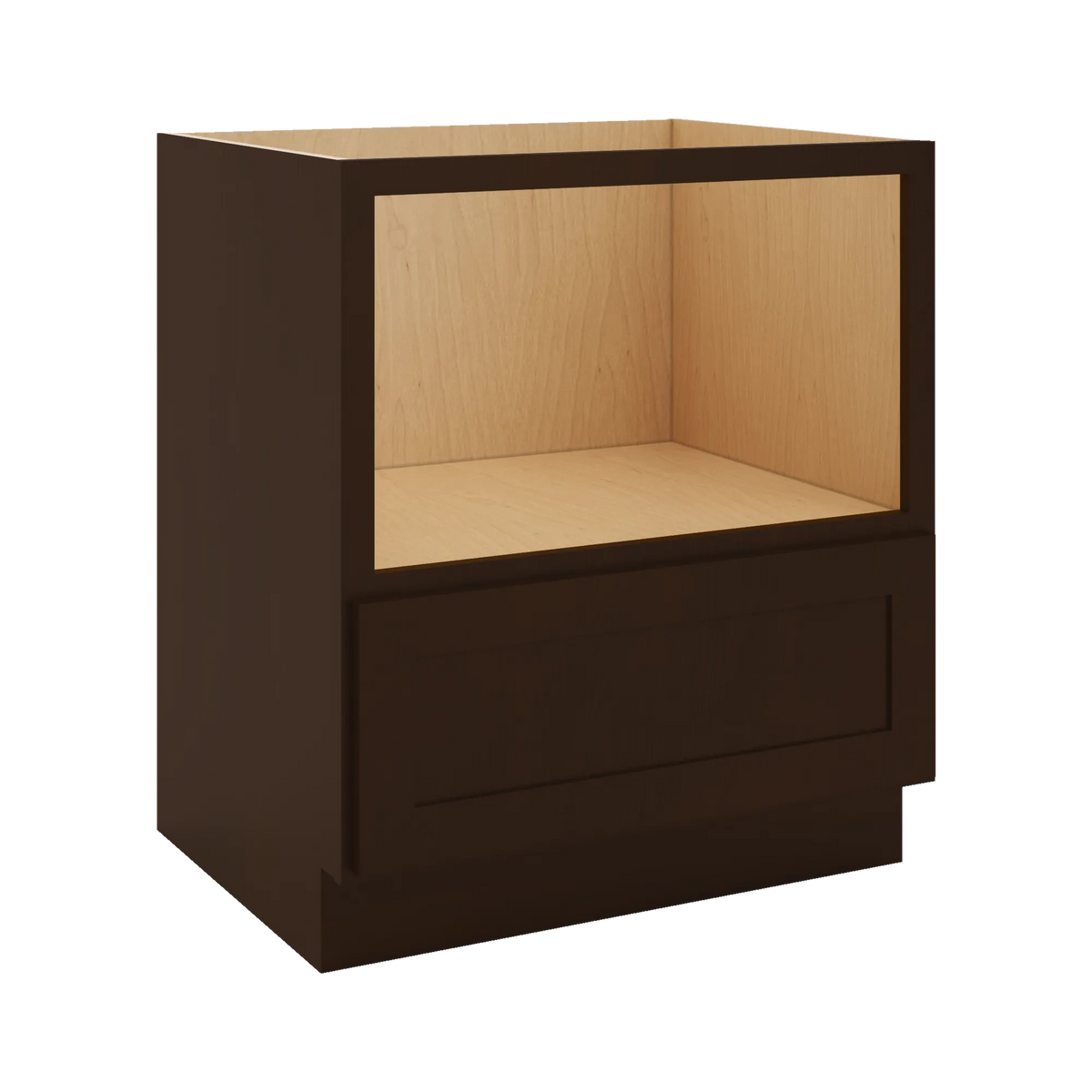 CNC Luxor 5-Piece Espresso 30" W Microwave Base Cabinet