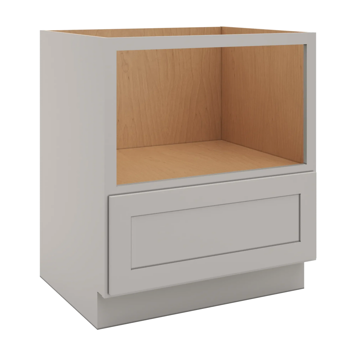 cnc luxor misty grey 30 w microwave base cabinet