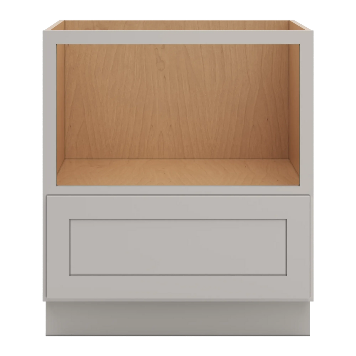 cnc luxor misty grey 30 w microwave base cabinet