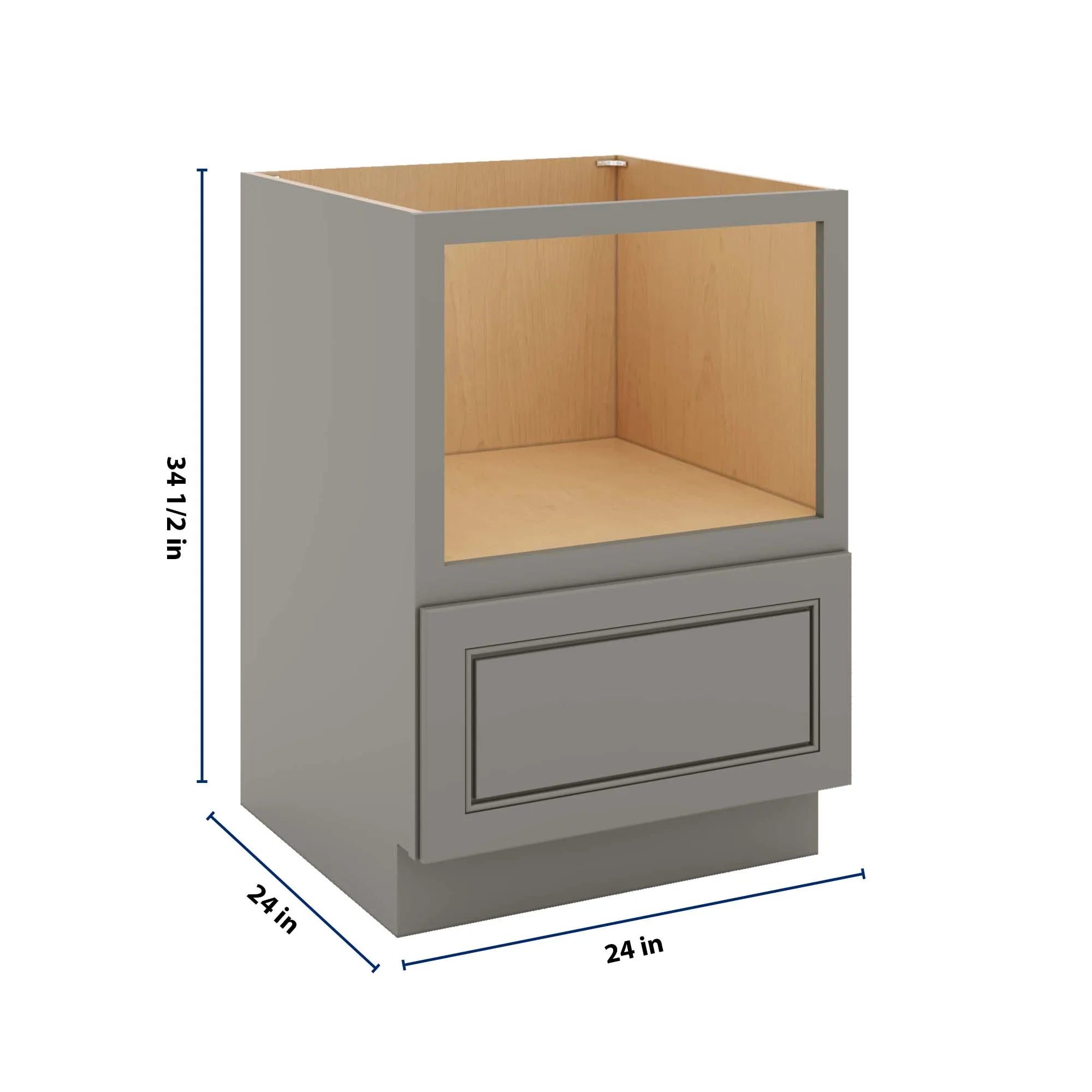 J&K Greige K3 Base Microwave Drawer - 24" W