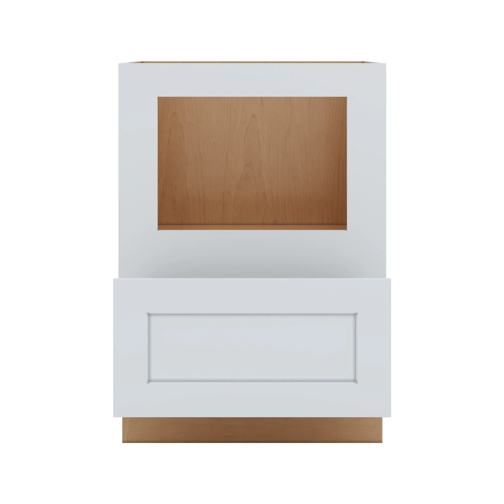 J&K White Shaker S8 Base Microwave Drawer 24" W
