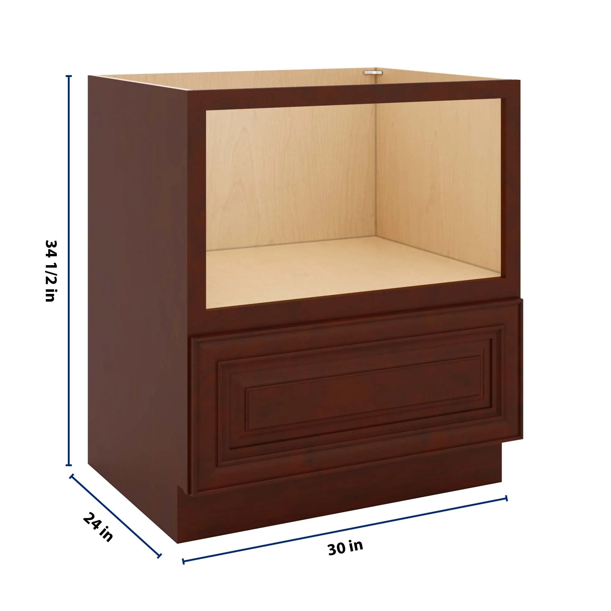 J&K Mahogany J5 Base Microwave Drawer - 30" W