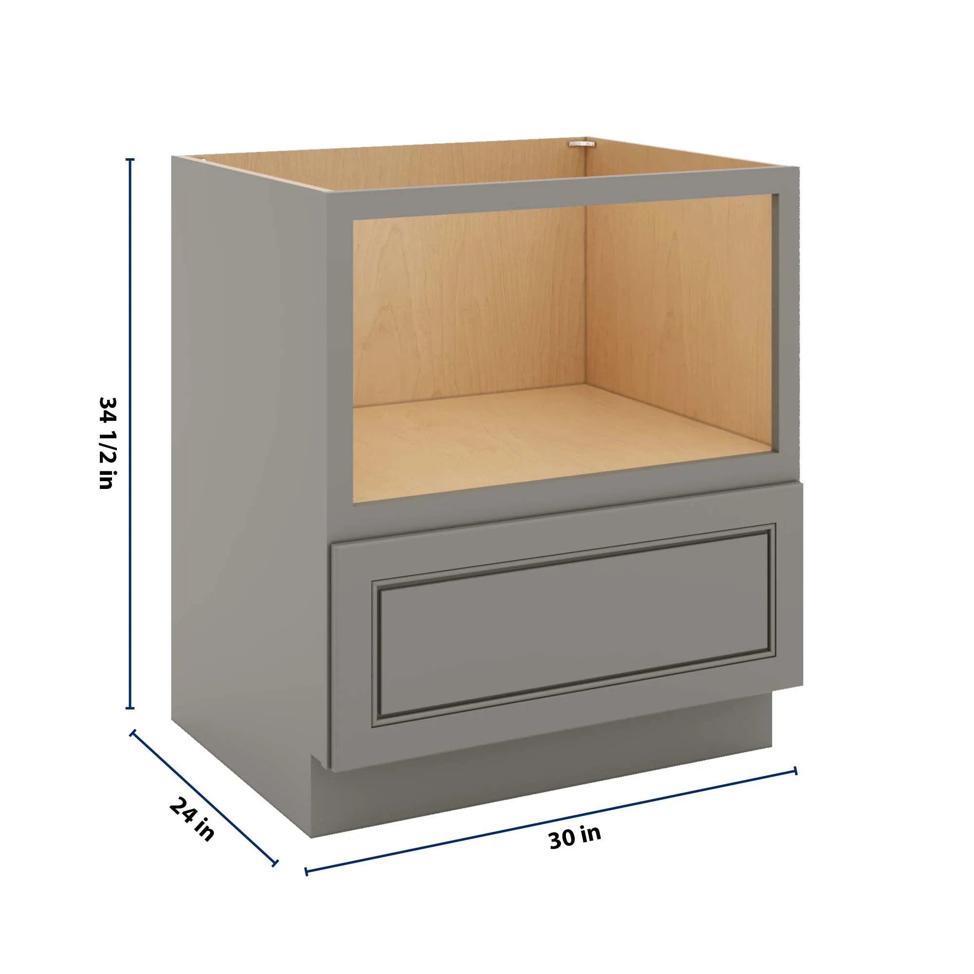 J&K Greige K3 Base Microwave Drawer - 30" W