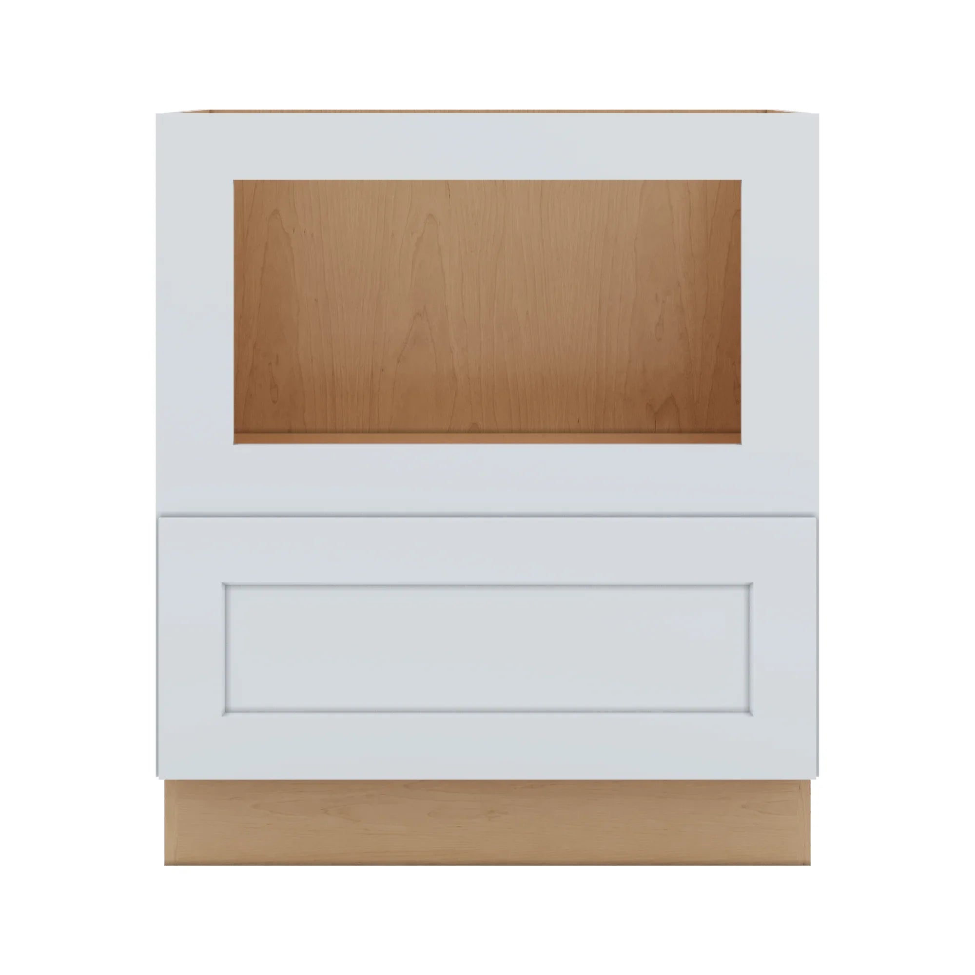 J&K White Shaker S8 Base Microwave Drawer 30" W