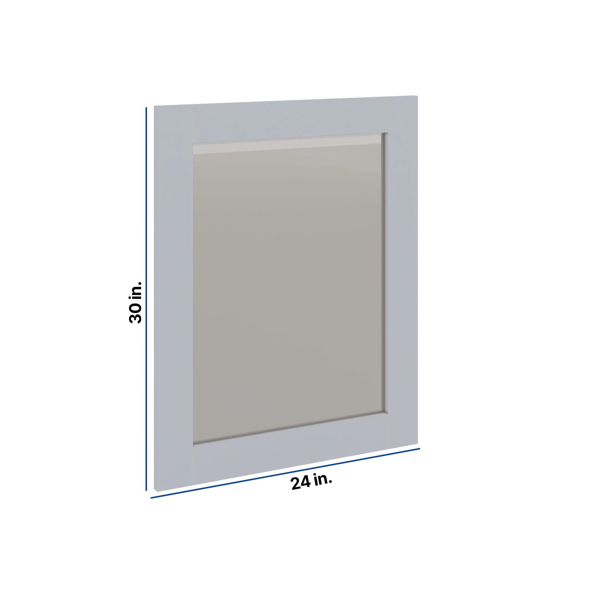 Modernform Cabinet Grey Shaker 24" W X 30" H Vanity Mirror