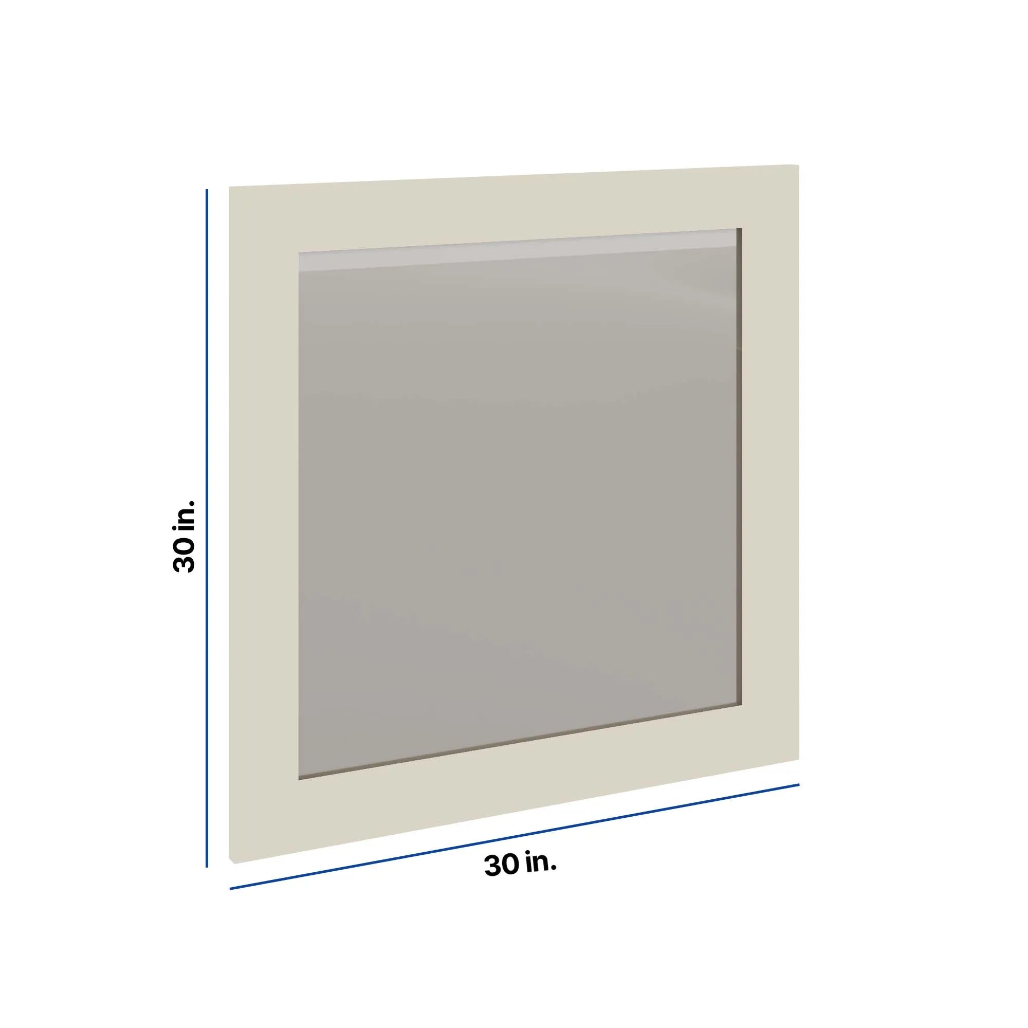 Modernform Cabinet Slim Dove White 30" W X 30" H Vanity Mirror