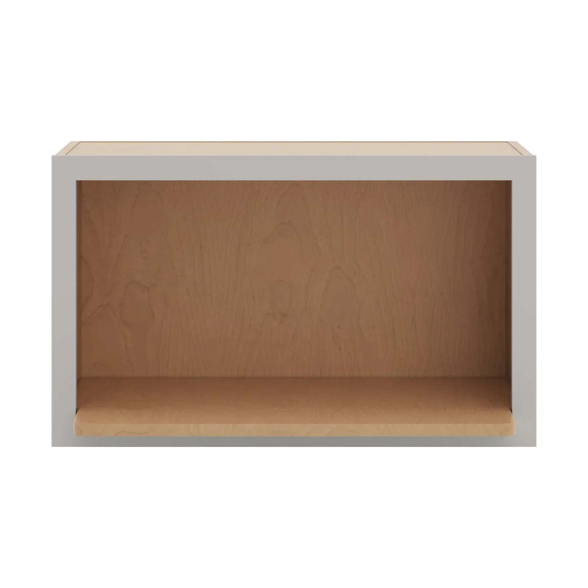 cnc luxor 5 piece misty grey 30 w x 18 h microwave cabinet shelf