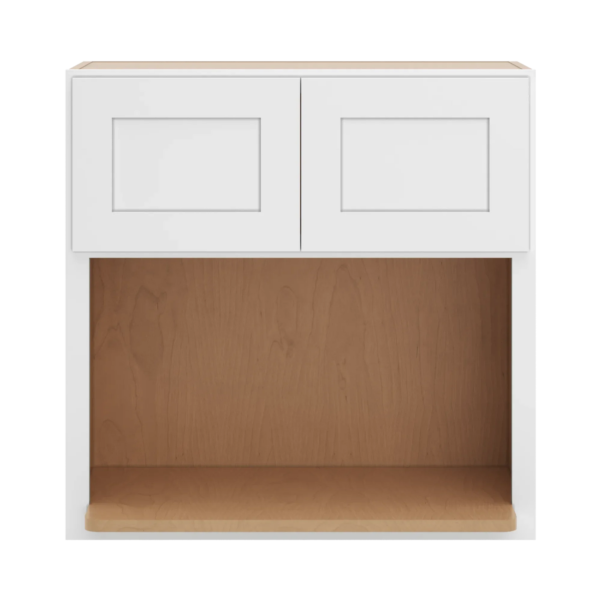cnc luxor white 30 w x 30 h microwave cabinet