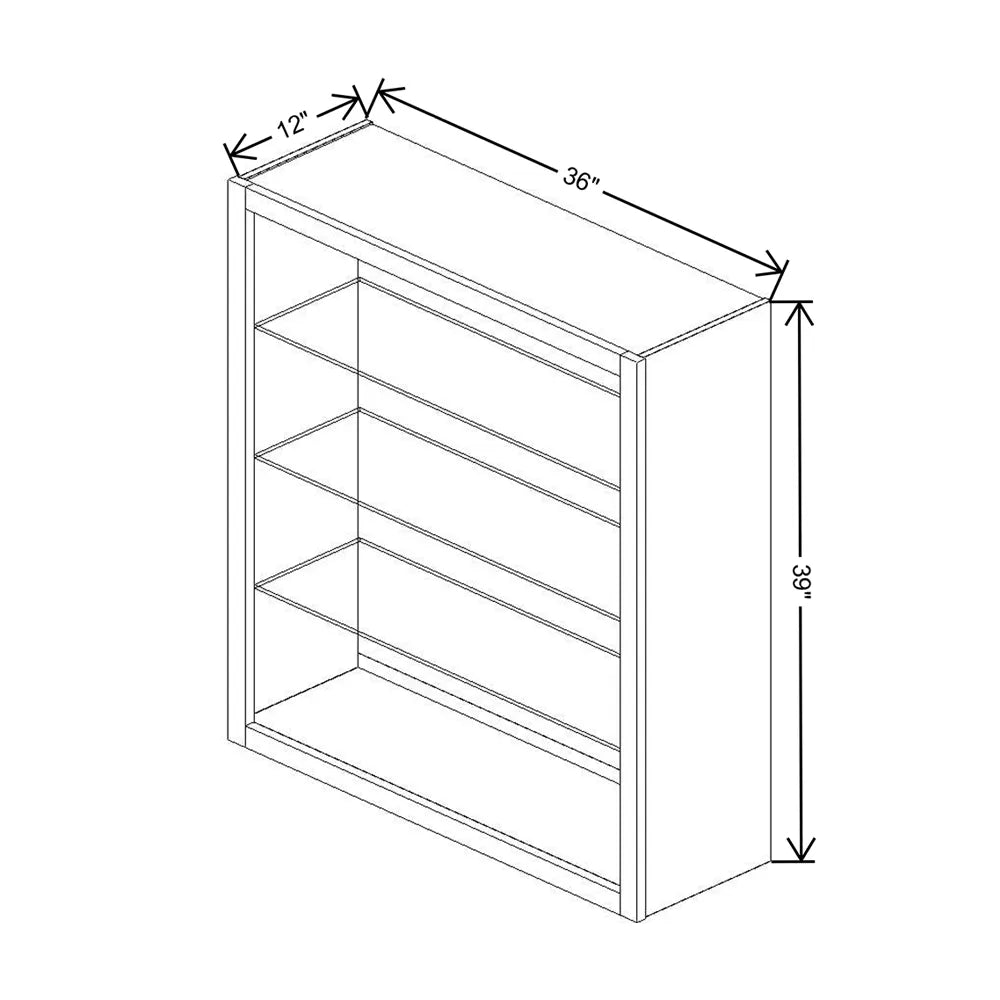 Fabuwood Allure Galaxy Indigo 36" W X 39" H X 12" D Wall No Door Cabinet