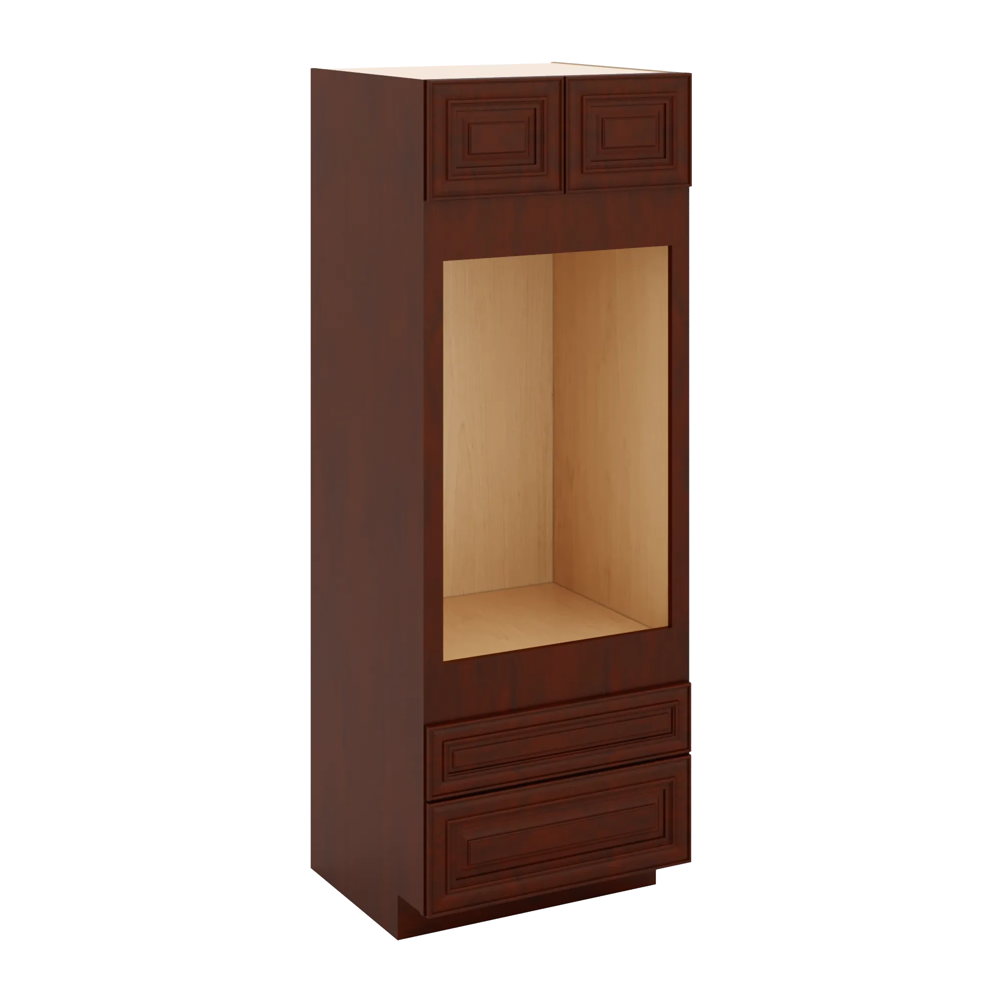 J&K Mahogany J5 Single Oven w/Two (2) Bottom Drawers 30" W x 84" H x 27" D