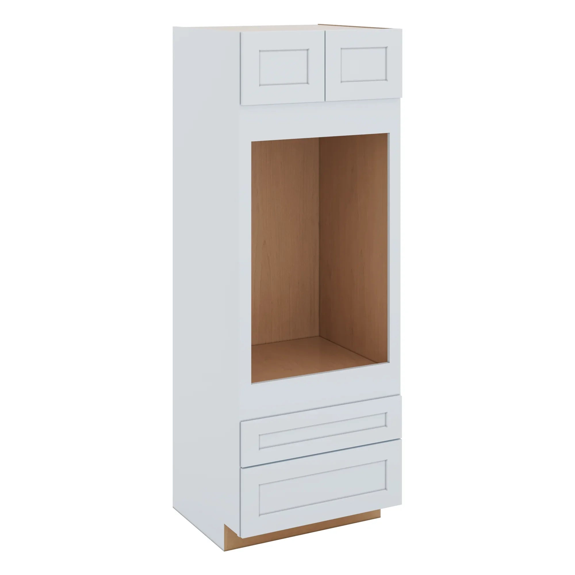J&K White Shaker S8 Single Oven w/Two (2) Bottom Drawers 30" W x 84" H x 27" D
