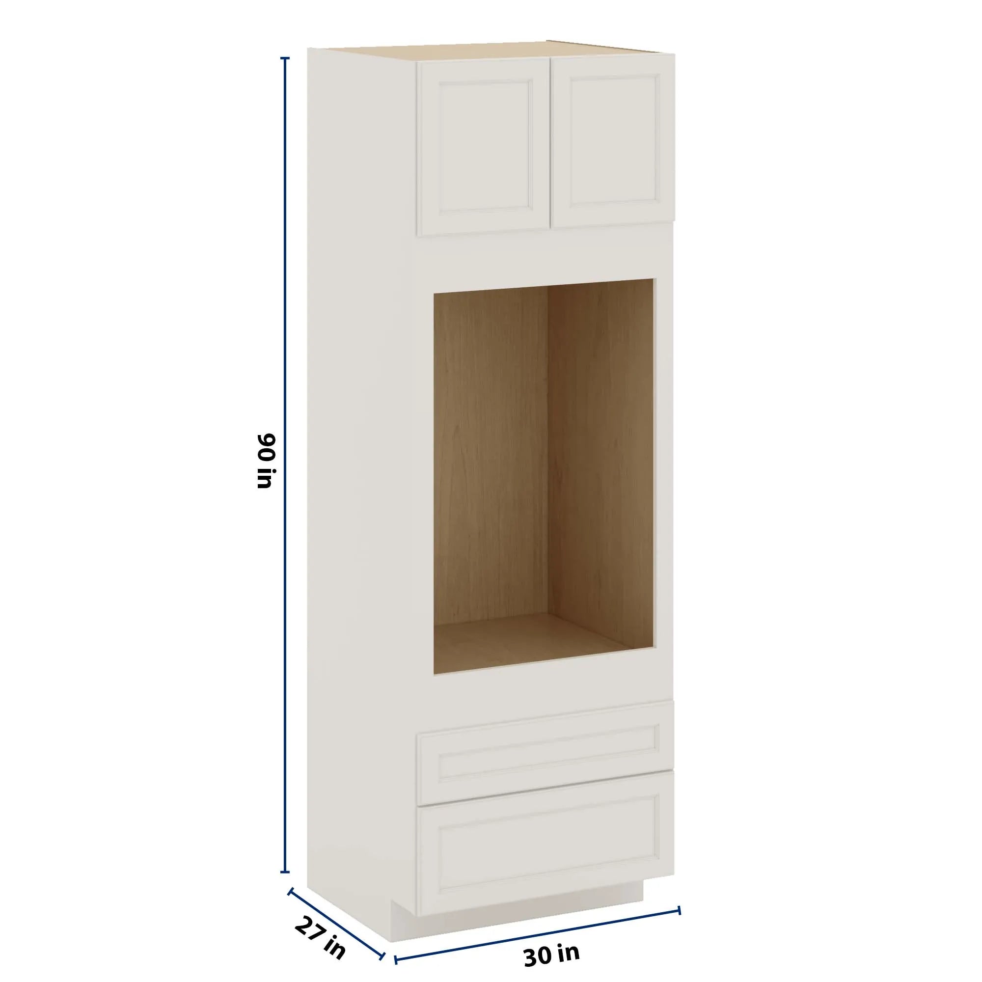 J&K Dove E1 Single Oven w/Two (2) Bottom Drawers 30" W x 90" H x 27" D