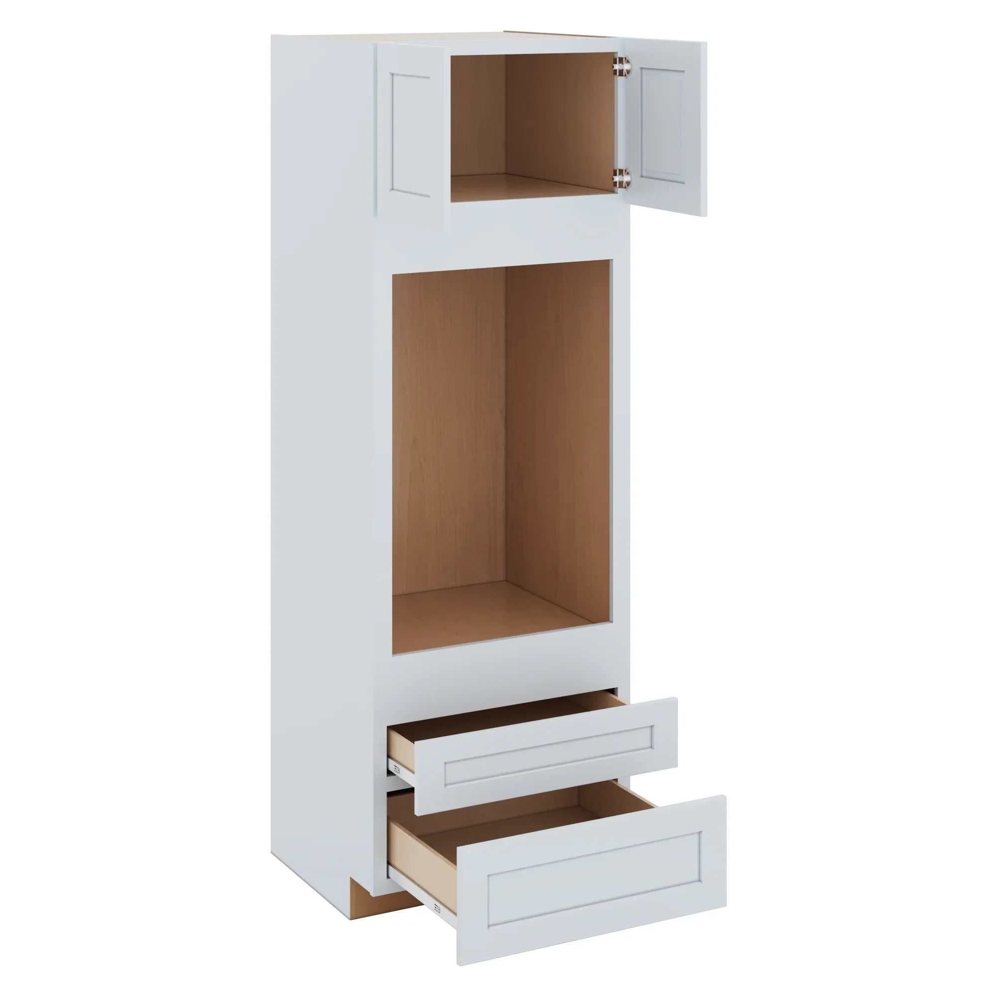 Two (2) Bottom Drawers 30" W x 90" H x 27" D