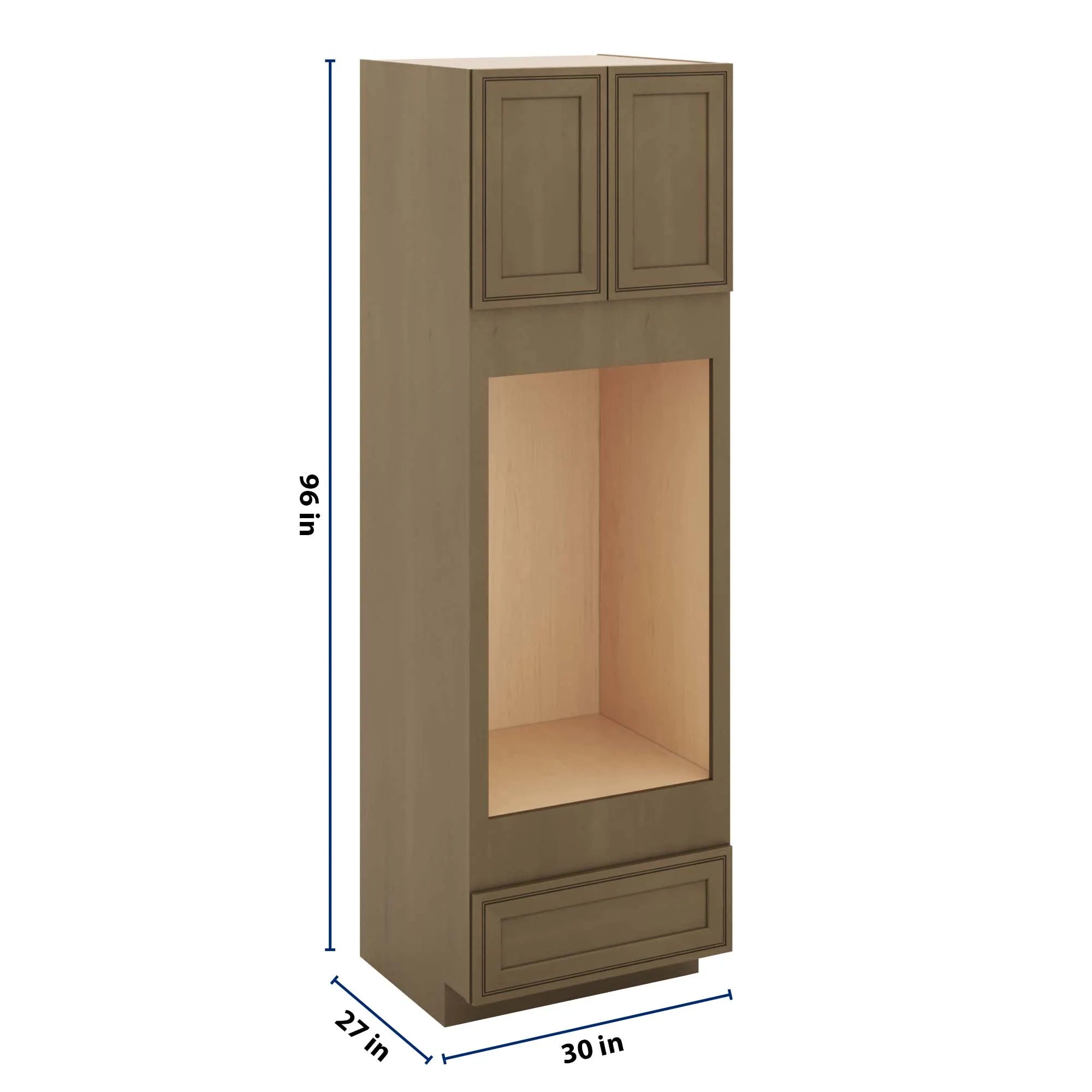J&K Hazel H8 Double Oven w/One (1) Bottom Drawer 30" W x 96" H x 27" D