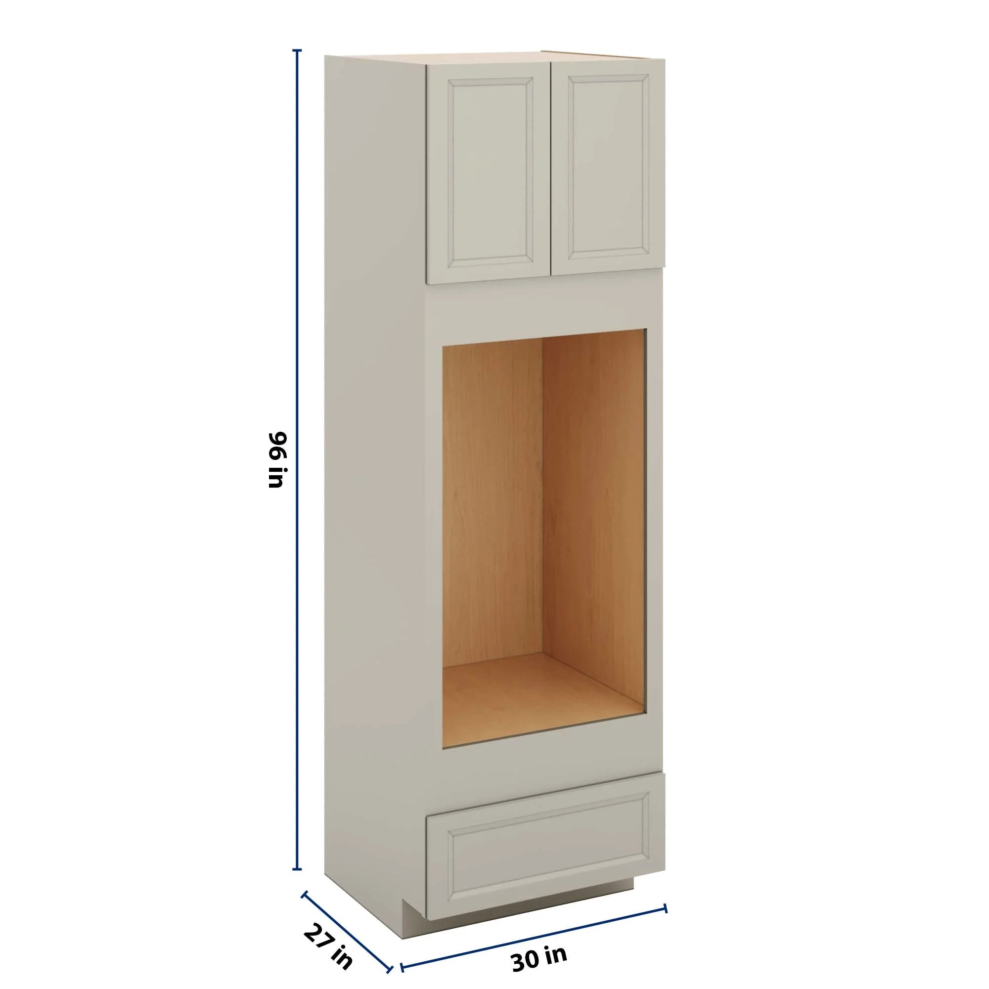 J&K Pebble B6 Double Oven w/One (1) Bottom Drawer 30" W x 96" H x 27" D