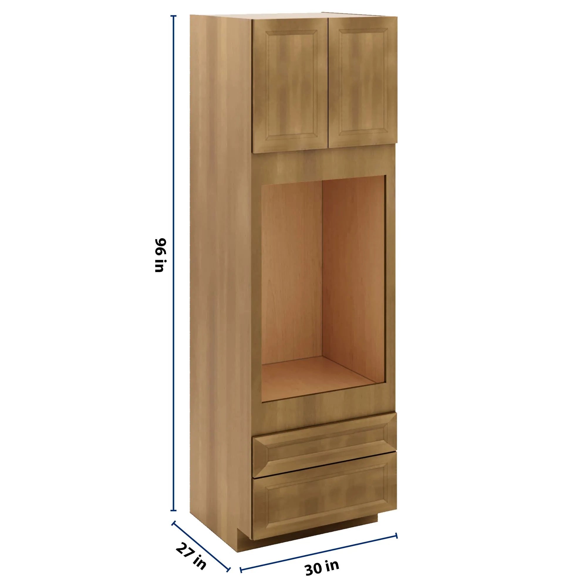 J&K Butterscotch B8 Single Oven w/Two (2) Bottom Drawers 30" W x 96" H x 27" D