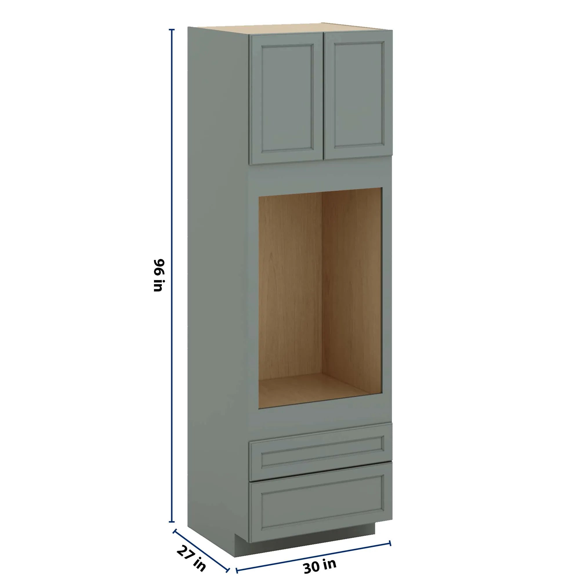 J&K Sage E3 Single Oven w/Two (2) Bottom Drawers 30" W x 96" H x 27" D