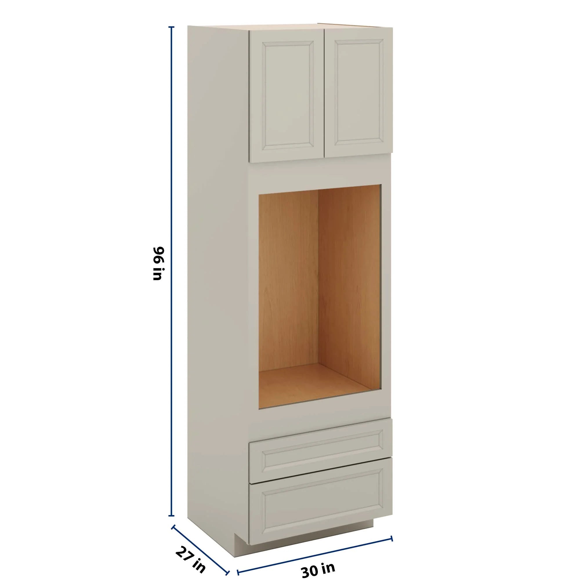 J&K Pebble B6 Single Oven w/Two (2) Bottom Drawers 30" W x 96" H x 27" D