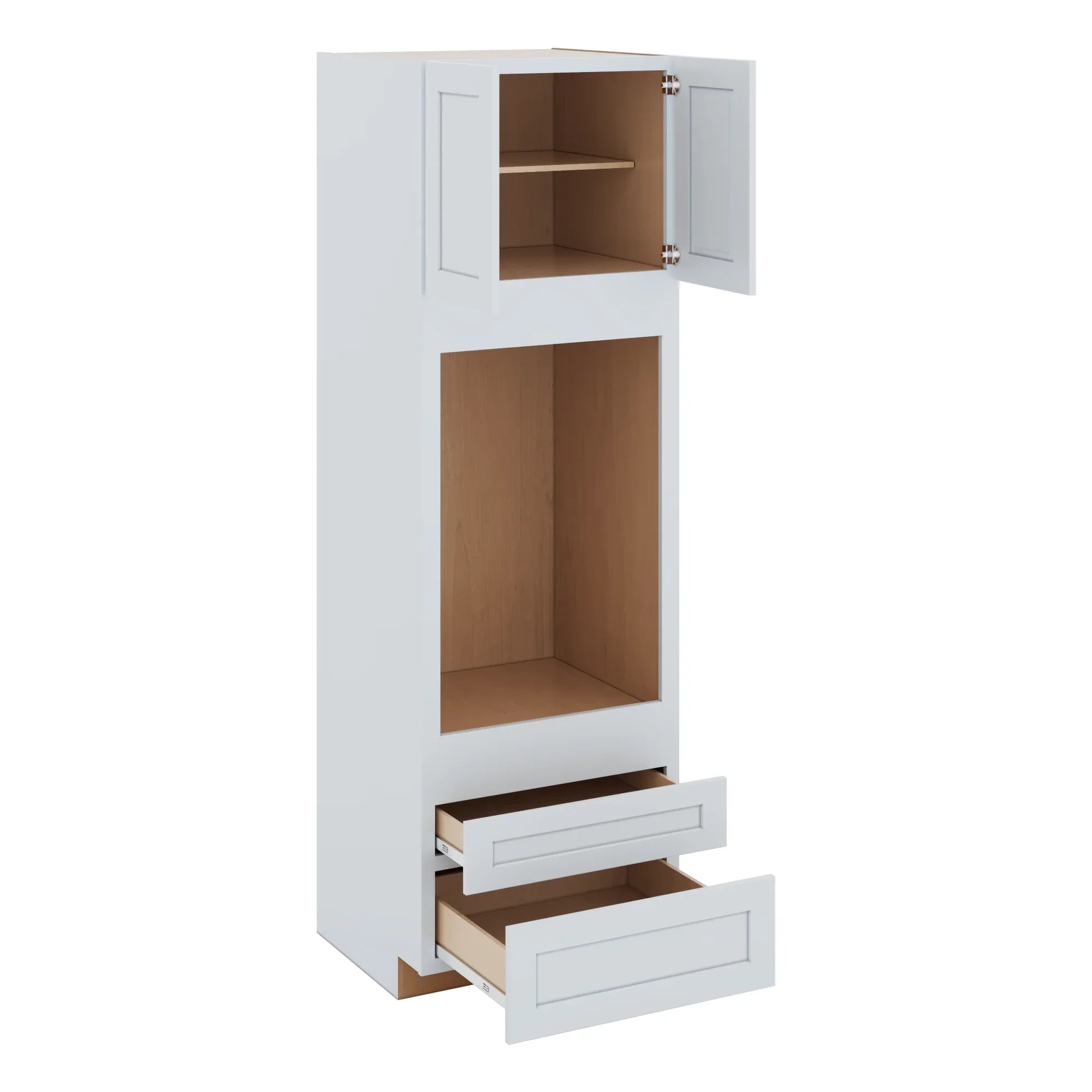 Two (2) Bottom Drawers 30" W x 96" H x 27" D