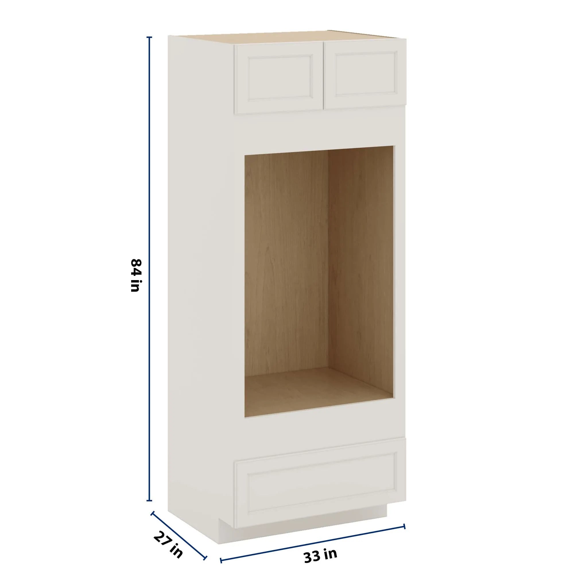 J&K Dove E1 Double Oven w/One (1) Bottom Drawer 33" W x 84" H x 27" D
