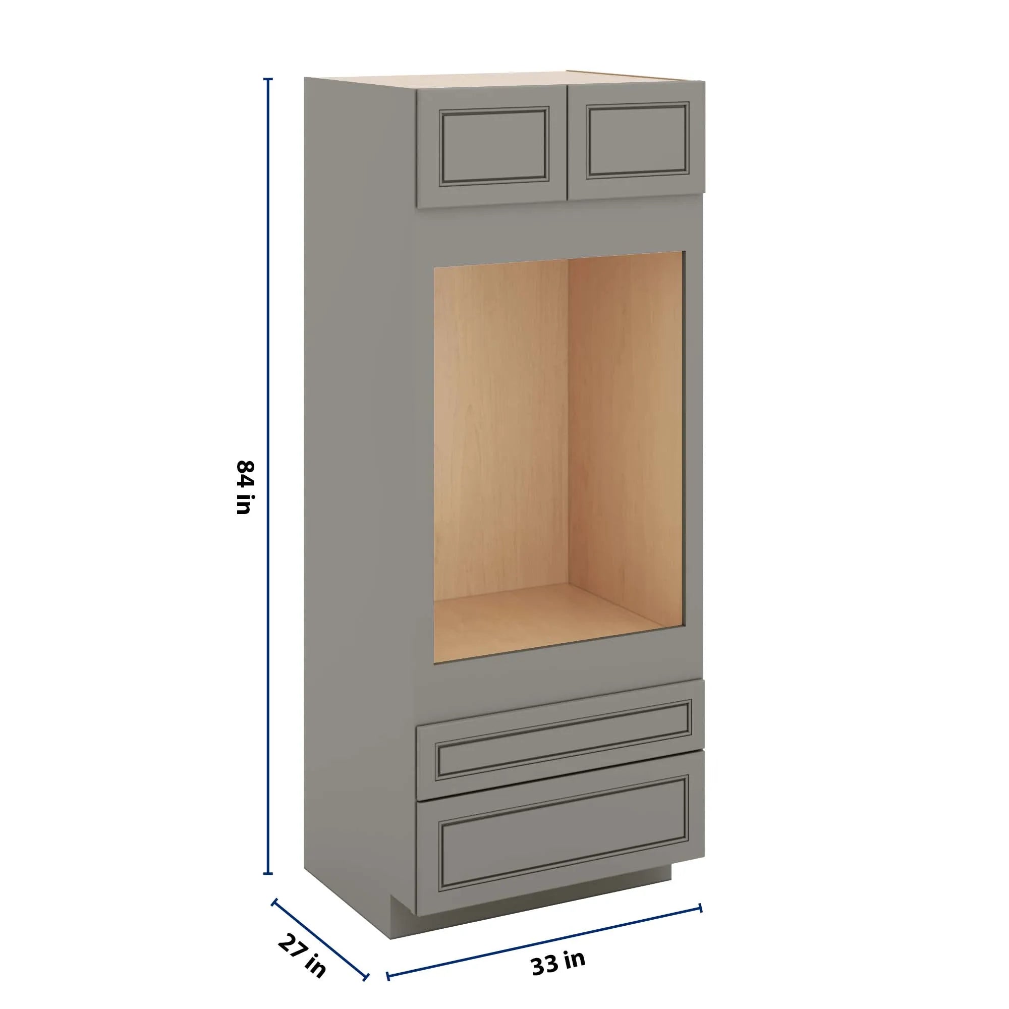 J&K Greige K3 Single Oven w/Two (2) Bottom Drawers 33" W x 84" H x 27" D