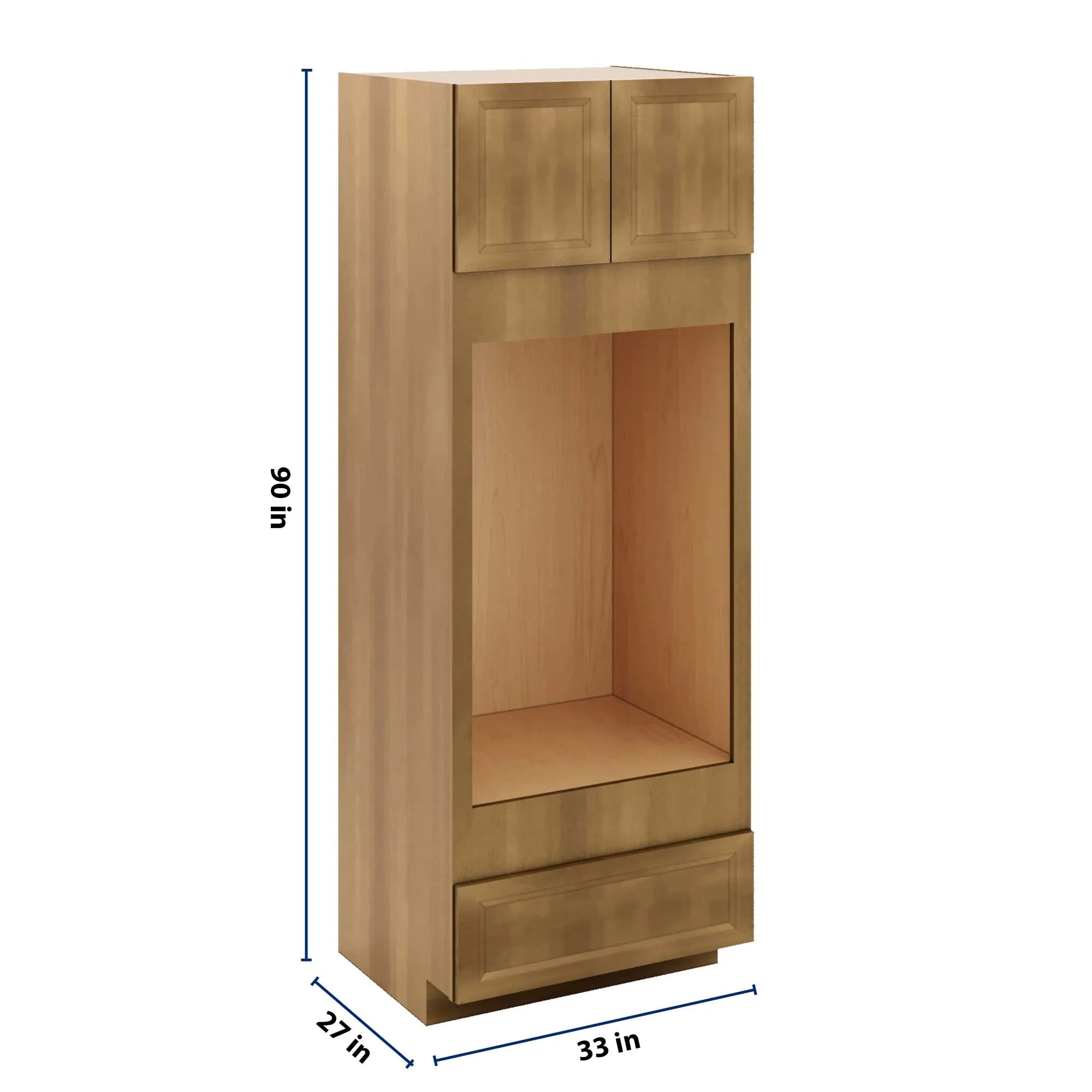 J&K Butterscotch B8 Double Oven w/One (1) Bottom Drawer 33" W x 90" H x 27" D