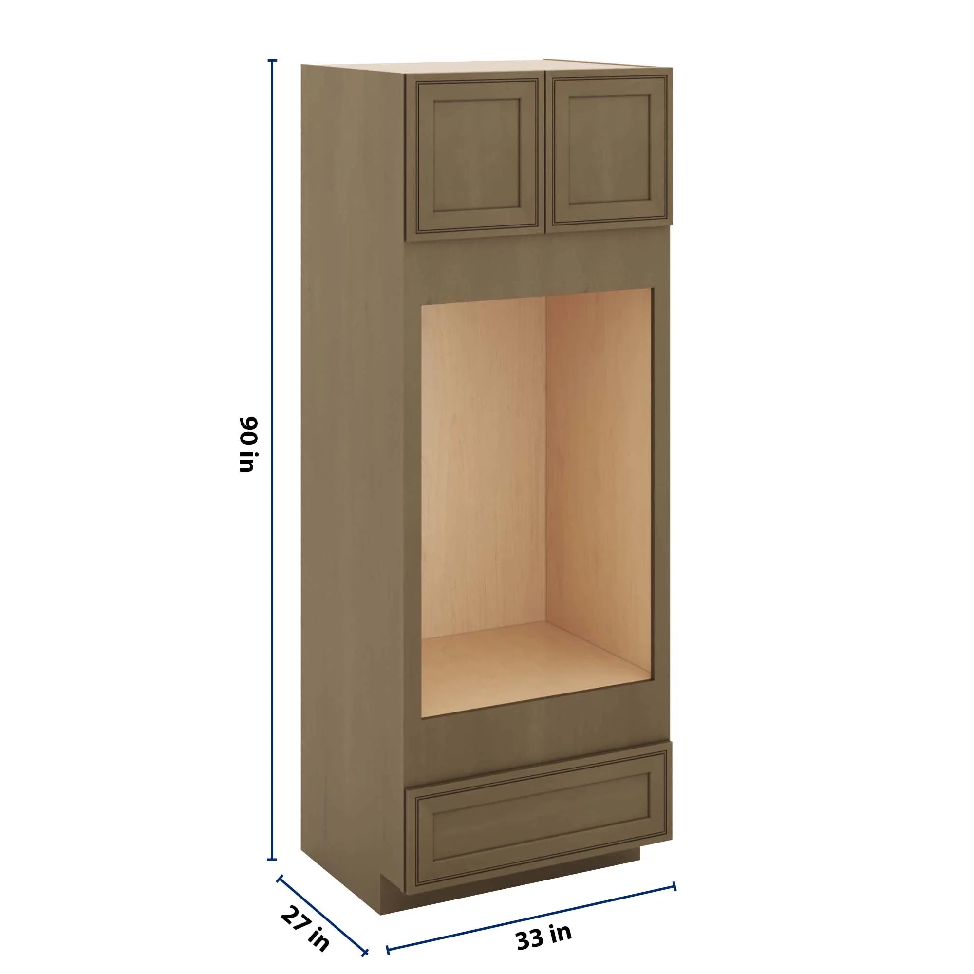J&K Hazel H8 Double Oven w/One (1) Bottom Drawer 33" W x 90" H x 27" D