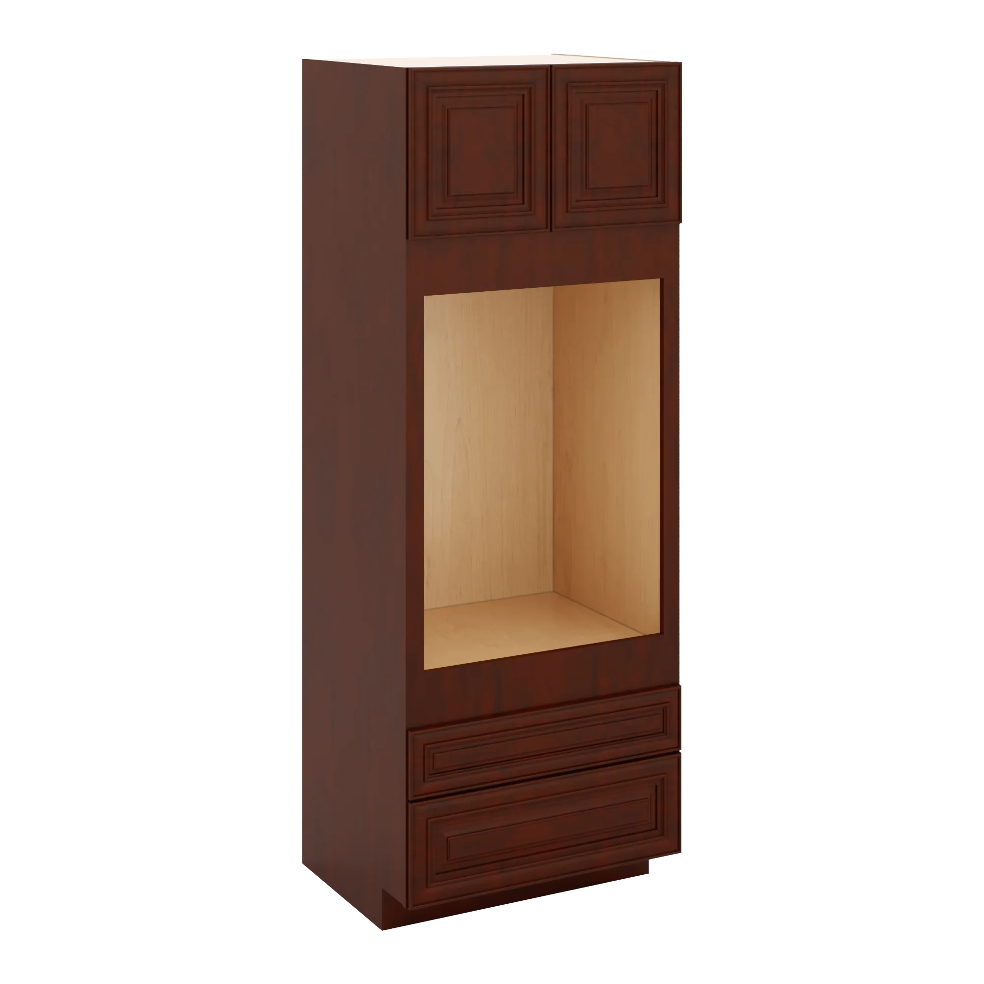 J&K Mahogany J5 Single Oven w/Two (2) Bottom Drawers 33" W x 90" H x 27" D