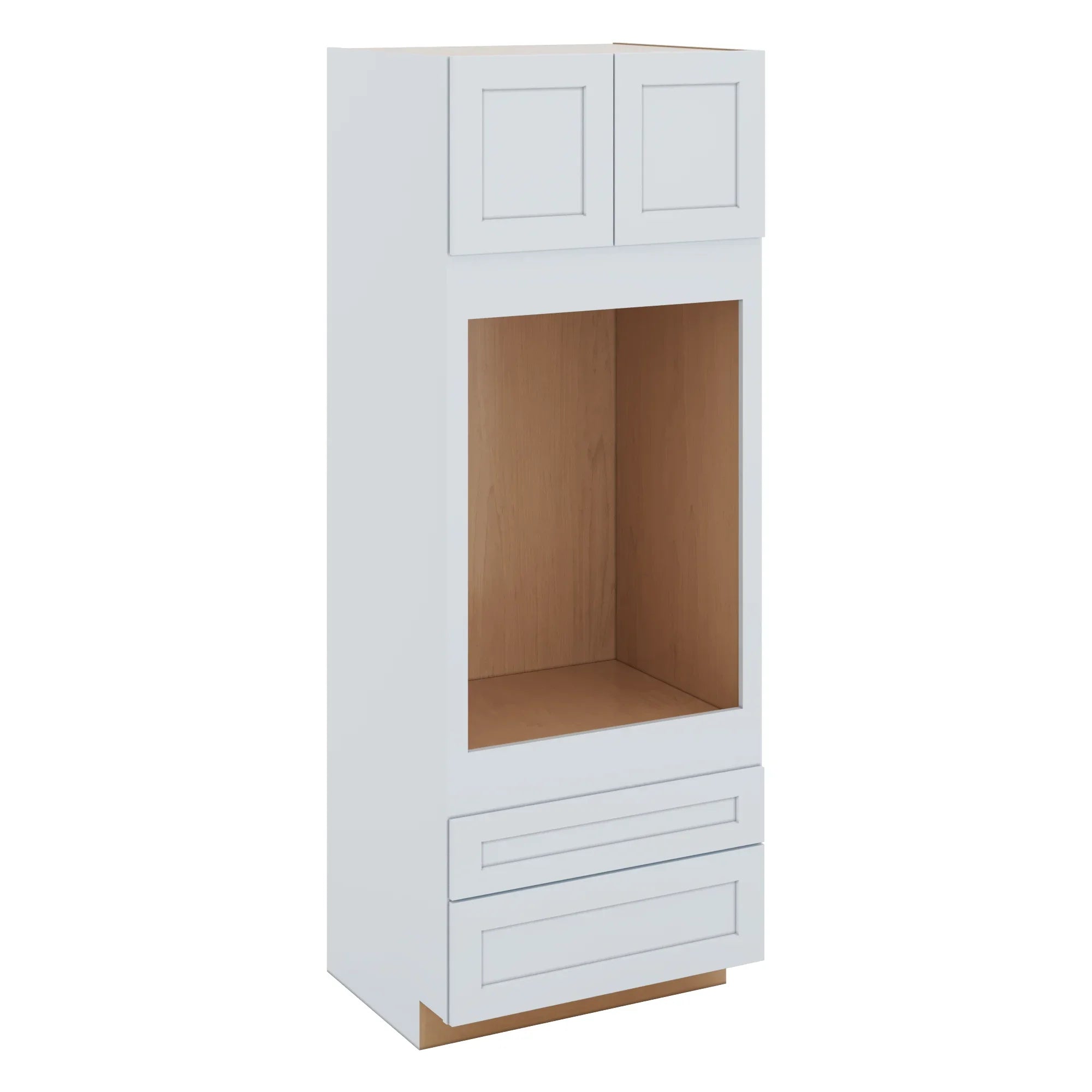 J&K White Shaker S8 Single Oven w/Two (2) Bottom Drawers 33" W x 90" H x 27" D