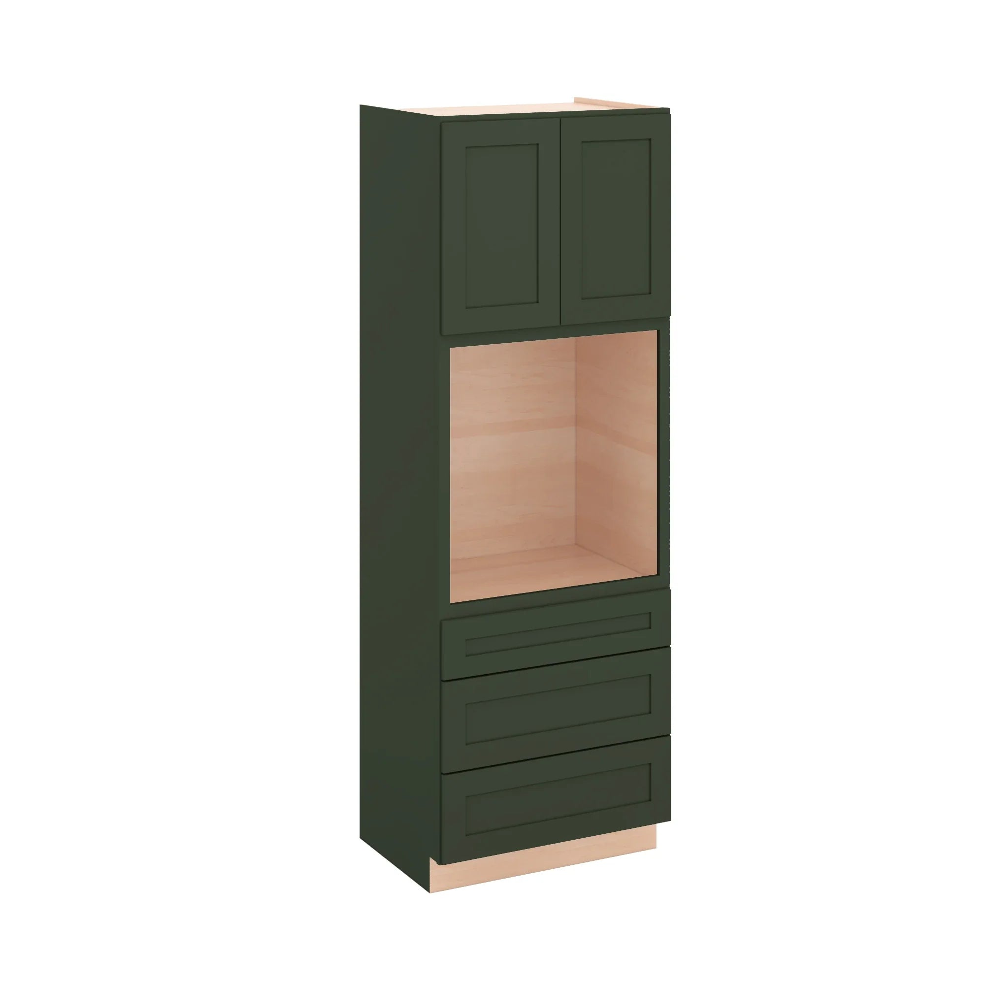 Modernform Cabinet Slim Sage Green 33" W X 96" H X 24" D Oven Cabinet With 3 Drawers