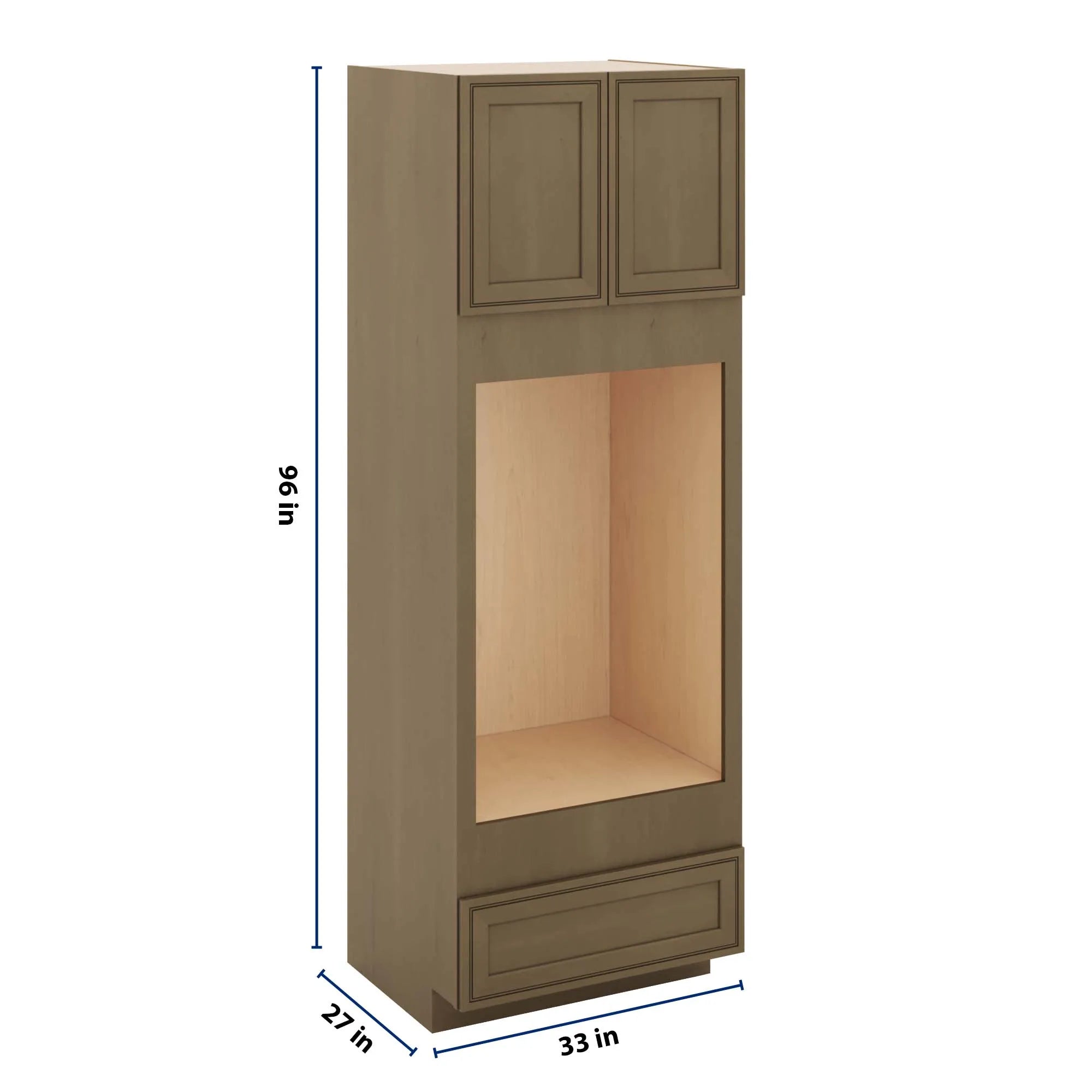 J&K Hazel H8 Double Oven w/One (1) Bottom Drawer 33" W x 96" H x 27" D