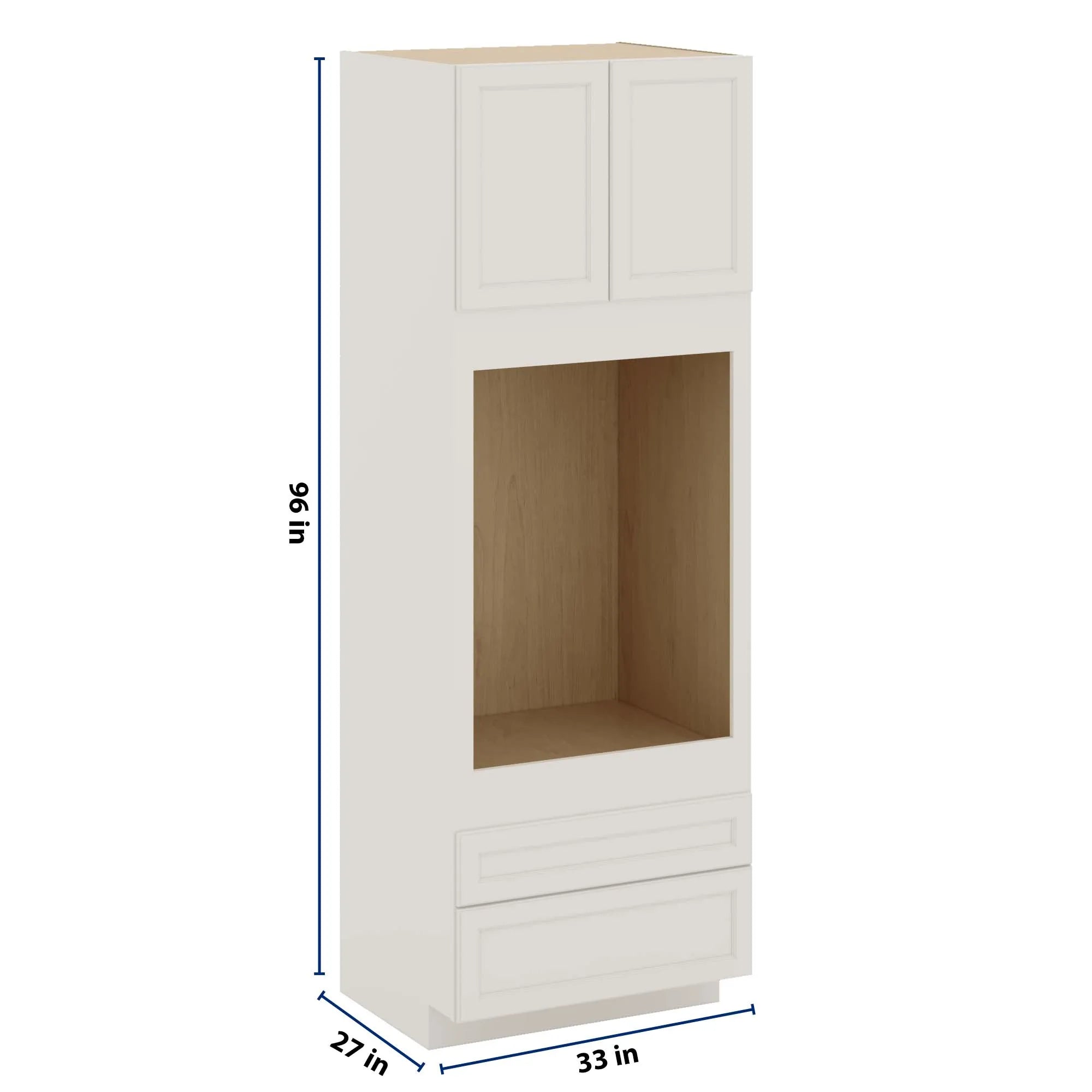 J&K Dove E1 Single Oven w/Two (2) Bottom Drawers 33" W x 96" H x 27" D