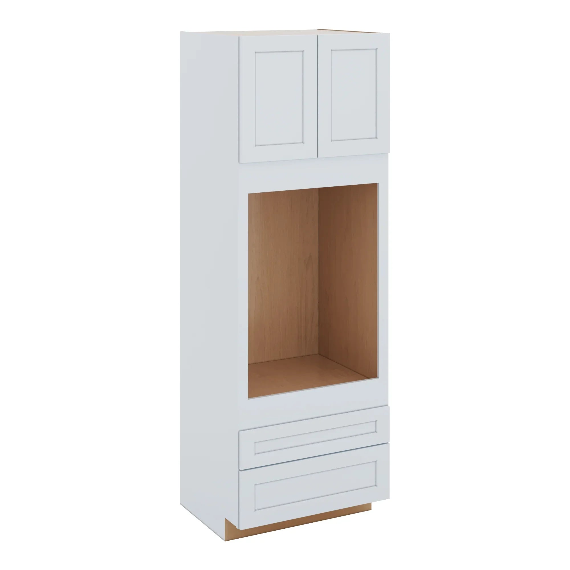 J&K White Shaker S8 Single Oven w/Two (2) Bottom Drawers 33" W x 96" H x 27" D