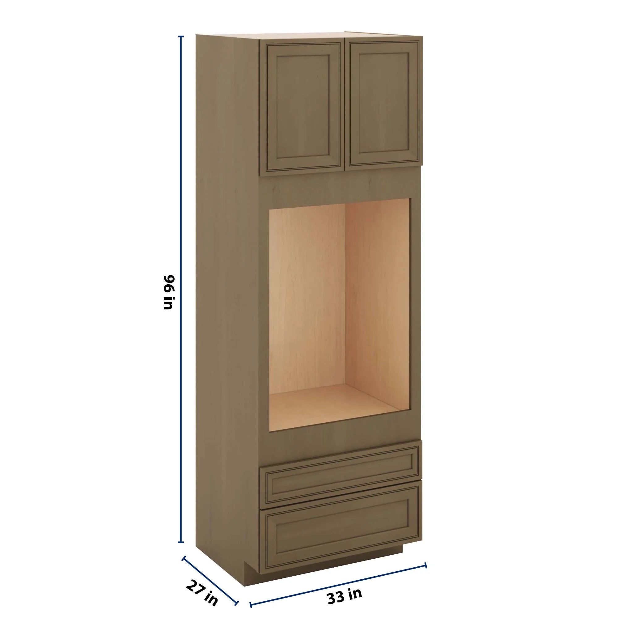 J&K Hazel H8 Single Oven w/Two (2) Bottom Drawers 33" W x 96" H x 27" D