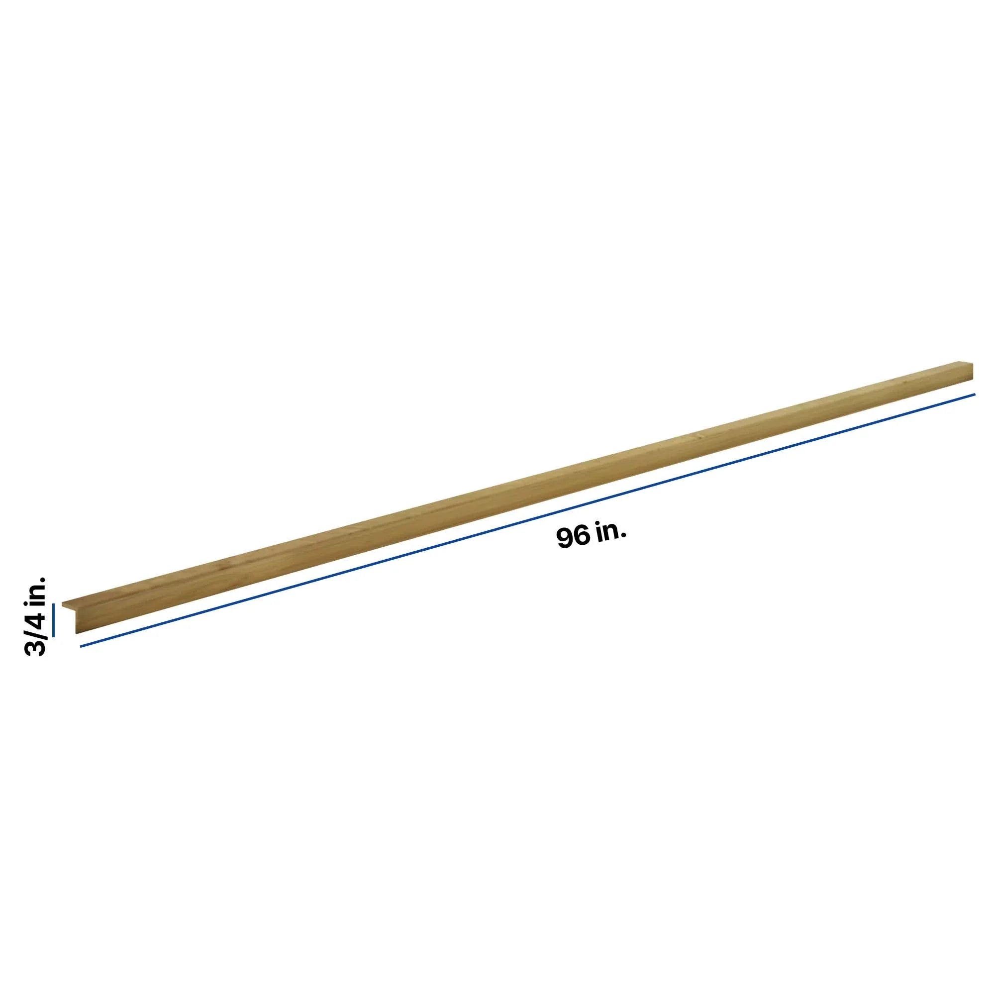 Modernform Cabinet Natural Shaker 96" W X 3/4" H X 3/4" D Bottom Outside Crown Molding