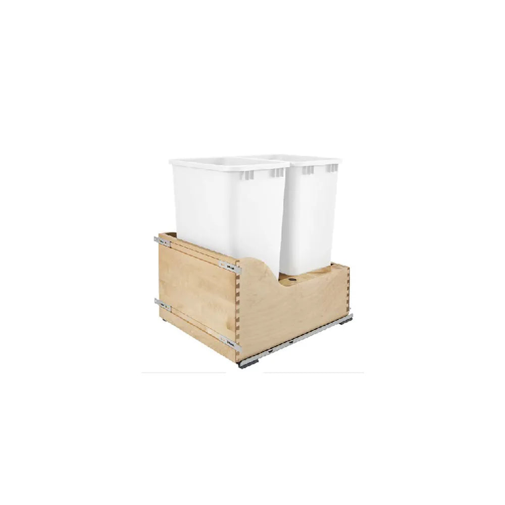 Fabuwood Ovela Catalina Gris Nube 18" W Trash Can Full Height Door (Blum Slides)