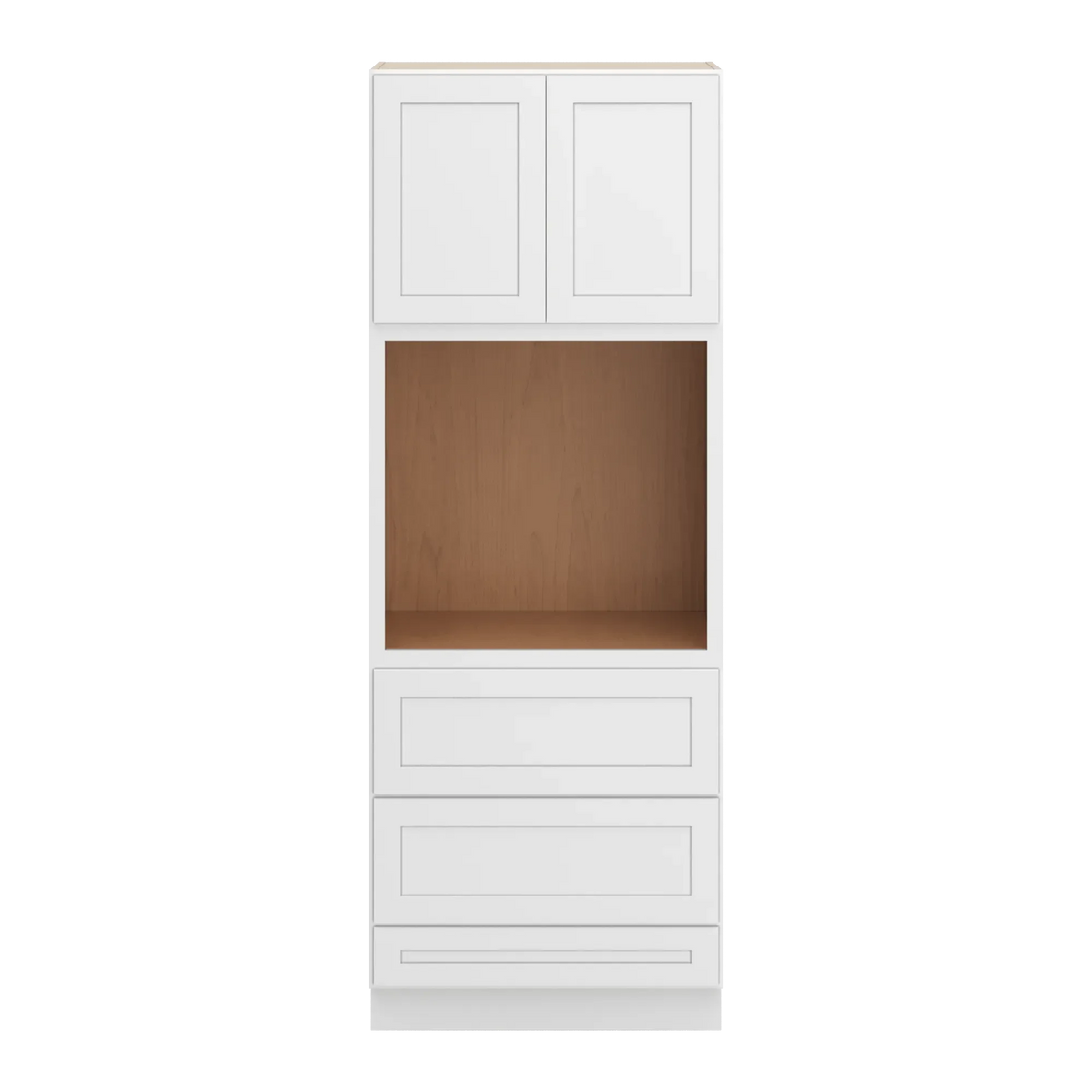 cnc luxor white 33 w x 90 h double door oven cabinet