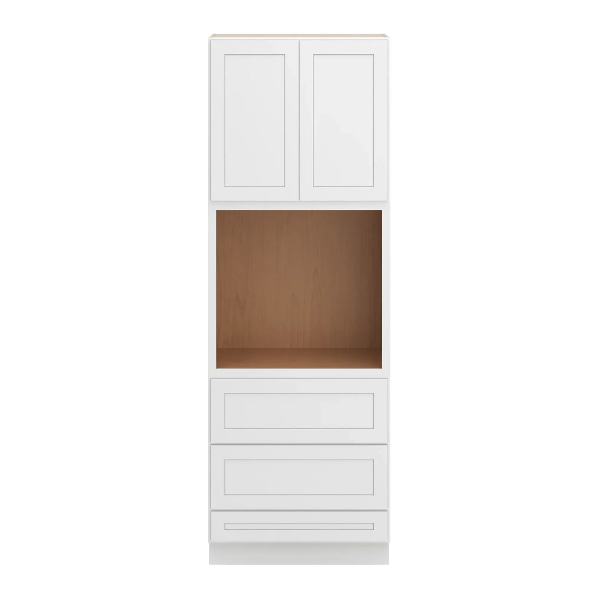 cnc luxor white 33 w x 96 h double door oven cabinet