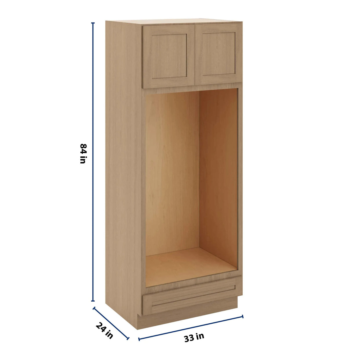 CNC Luxor 5-Piece Harvest 33" W X 84" H Double Oven Cabinet