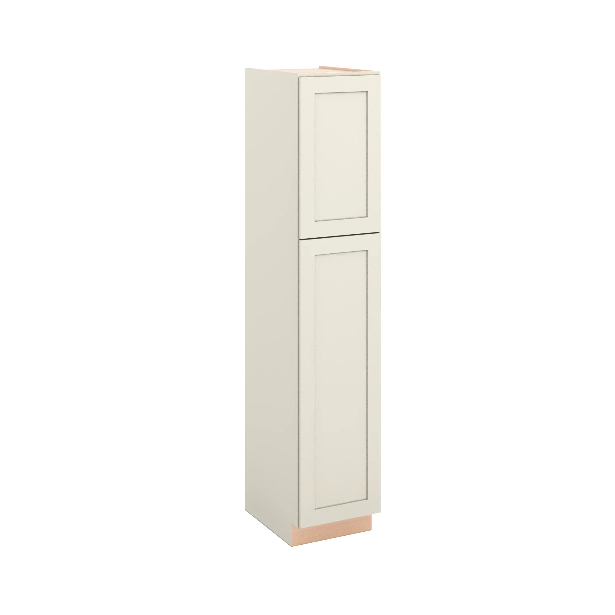 Modernform Cabinet Slim Dove White 18" W X 90" H X 24" D Tall Pantry Cabinet
