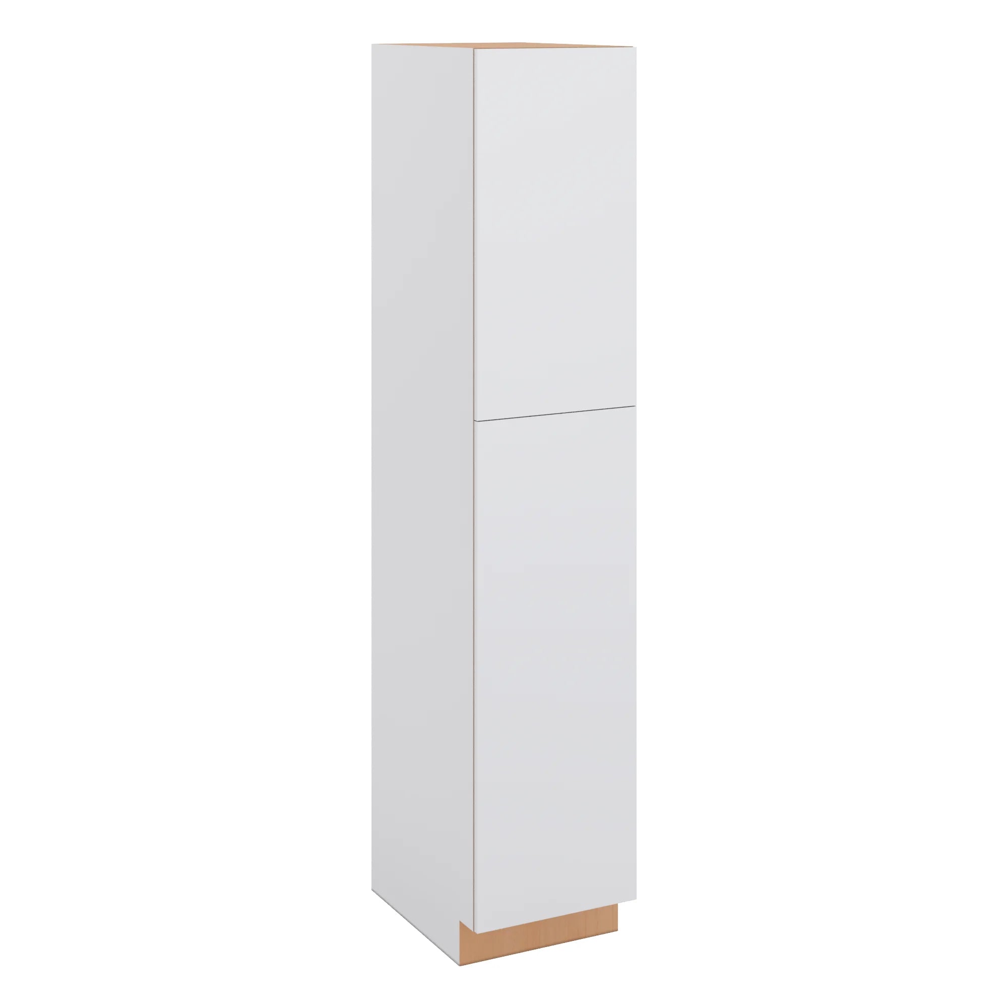 Modernform Cabinet Matte White 18" W X 90" H X 24" D Single Door Tall Pantry Cabinet