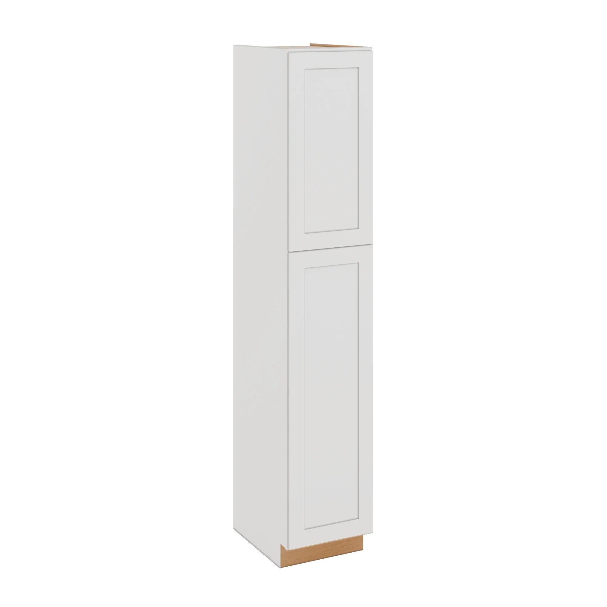 Modernform Cabinet White Shaker 18" W X 96" H X 24" D Tall Pantry Cabinet