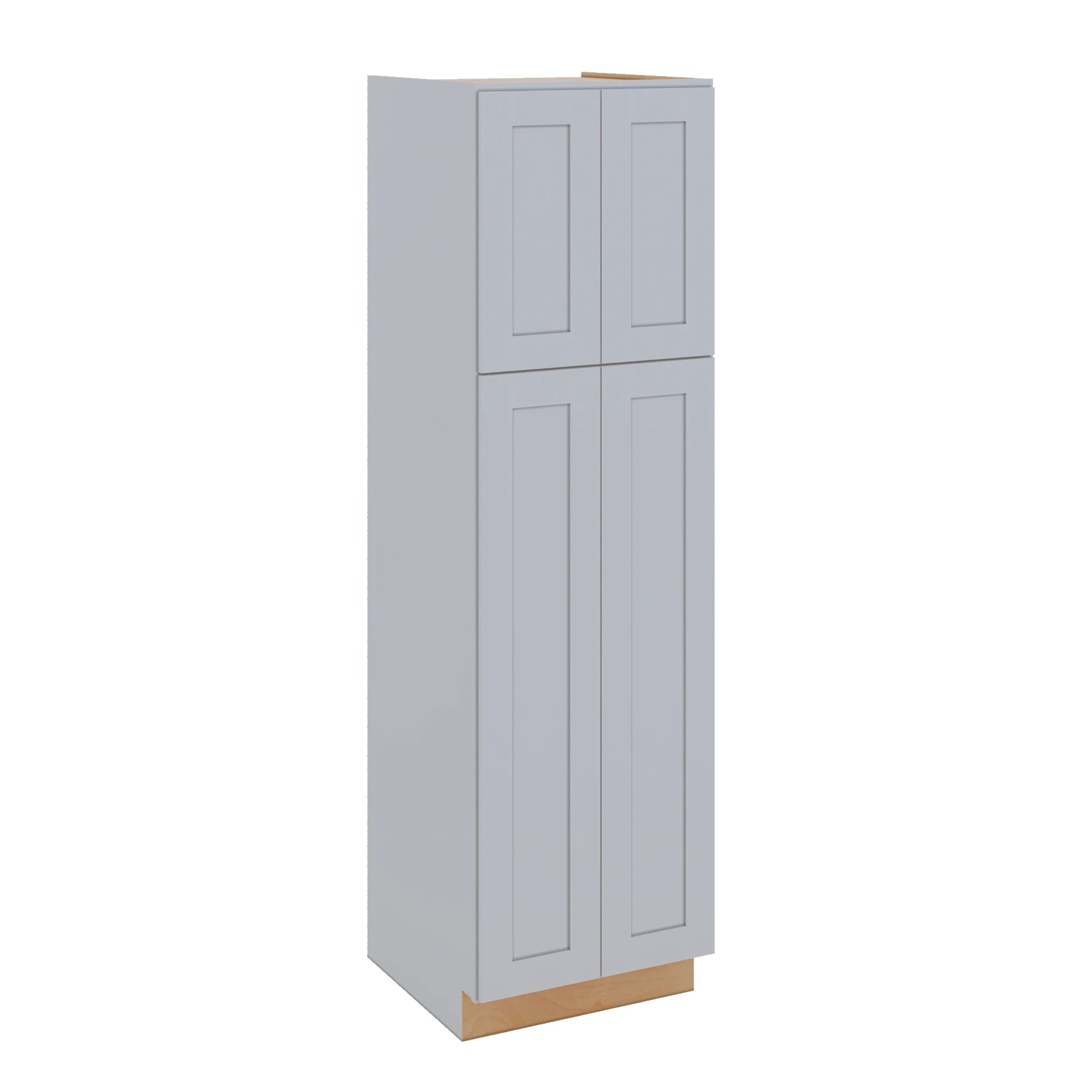 Modernform Cabinet Grey Shaker 24" W X 84" H X 24" D Tall Pantry Cabinet